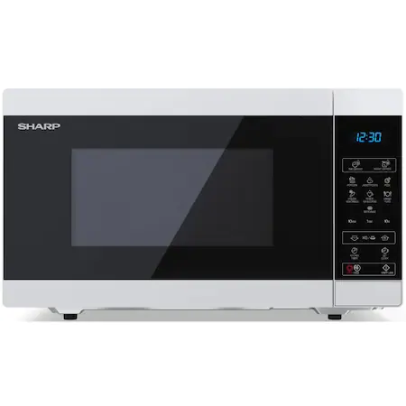 Cuptoare cu microunde - Cuptor cu microunde Sharp YC-MS51ES, 25 l, 900 W, Digital, EasyClean, Eco Function, Child Lock, Argintiu-Negru