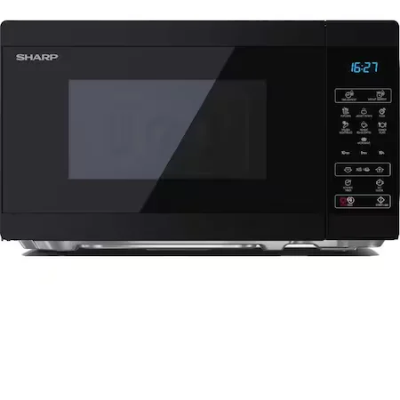 Cuptoare cu microunde - Cuptor cu microunde Sharp YC-MS51ES, 25 l, 900 W, Digital, EasyClean, Eco Function, Child Lock, Argintiu-Negru
