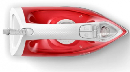 Fier de calcat Philips EasySpeed GC1742/40, 2000 W, 25 g/min, rezervor 220ml, jet de abur 90g, talpa antiaderenta, glisor anticalcar, Rosu - Philips [2]