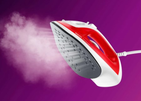 Fier de calcat Philips EasySpeed GC1742/40, 2000 W, 25 g/min, rezervor 220ml, jet de abur 90g, talpa antiaderenta, glisor anticalcar, Rosu - Philips [5]