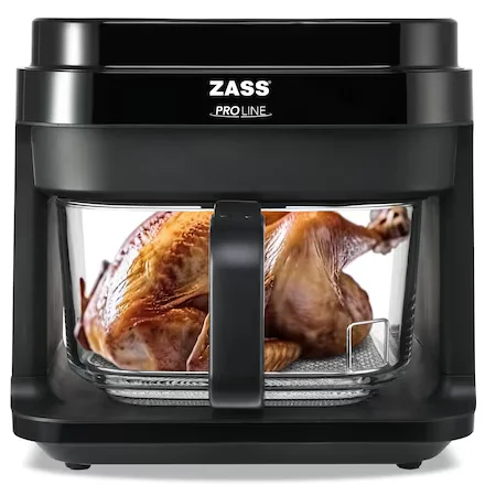 Friteuza cu aer cald ZASS ZAF 09 Friteuza electrica 1200W Friteuza sanatoasa fara ulei Cos de sticla securizata Control digital friteuza Gatire rapida si economica Friteuza cu 8 programe presetate Temperatura ajustabila friteuza Capacitate 5.5 litri Friteuza cu circulatie rapida a aerului Friteuza cu panou de control LED Gatire cu aer cald inovativ Friteuza cu temporizator Retete sanatoase cu aer cald Friteuza cu vas detasabil [4]