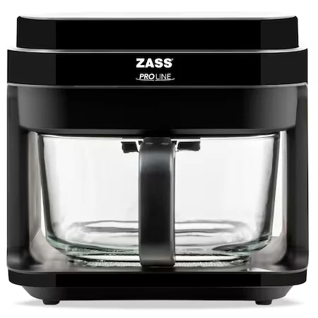 Friteuza cu aer cald ZASS ZAF 09 Friteuza electrica 1200W Friteuza sanatoasa fara ulei Cos de sticla securizata Control digital friteuza Gatire rapida si economica Friteuza cu 8 programe presetate Temperatura ajustabila friteuza Capacitate 5.5 litri Friteuza cu circulatie rapida a aerului Friteuza cu panou de control LED Gatire cu aer cald inovativ Friteuza cu temporizator Retete sanatoase cu aer cald Friteuza cu vas detasabil [1]