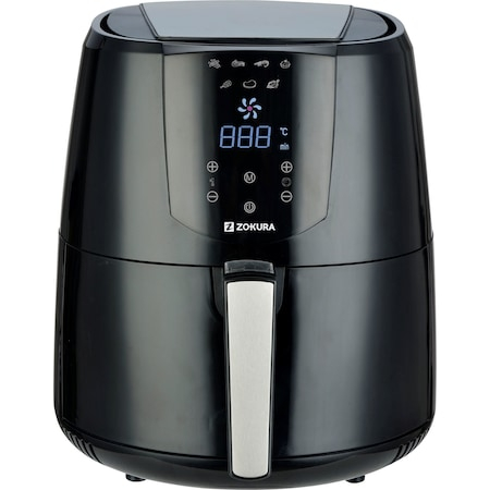 Electrocasnice pentru gatit - Friteuza cu aer cald Zokura Z1231, 1400W, 3.2 L, Negru