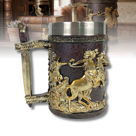 Cani Medievale - halba-bere-model-roman-600-ml-inox-rasina.jpg