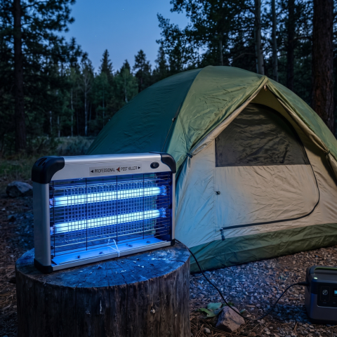 Lampă electrică pentru combaterea insectelor 390 mm, 20W, 220V, lumină UV, grilă electrică, uz interior [3]