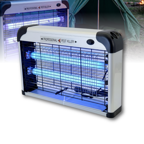 Lampă electrică pentru combaterea insectelor 390 mm, 20W, 220V, lumină UV, grilă electrică, uz interior