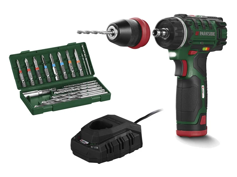 Scule electrice & acumulatori - Masina-de-gaurit-Parkside-12V-PBSA-12-E4-cu-baterie-incarcator.jpg