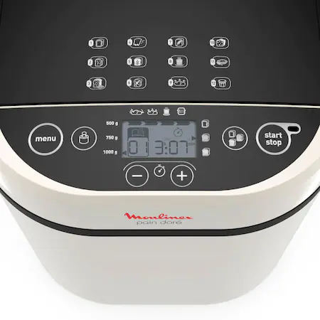 Masina de paine Moulinex Pain Dore OW210A30, 720 W, 1000 g, 12 programe, Alb [6]