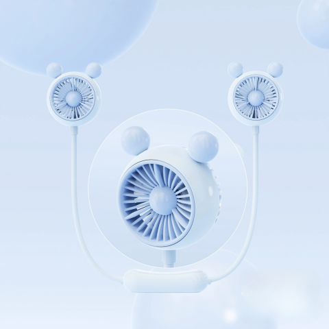 Ventilatoare si racitoare aer - ventilator-gat-portabil-albastru-ajustabil.jpg