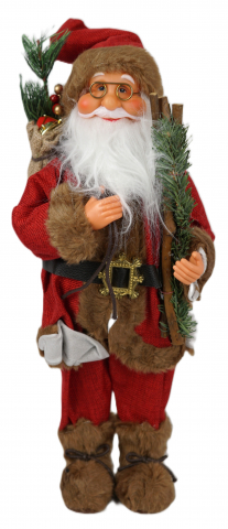 TV, Audio-video & Foto - figurina-mos-craciun-duoguo-45cm-maro-rosu.jpg