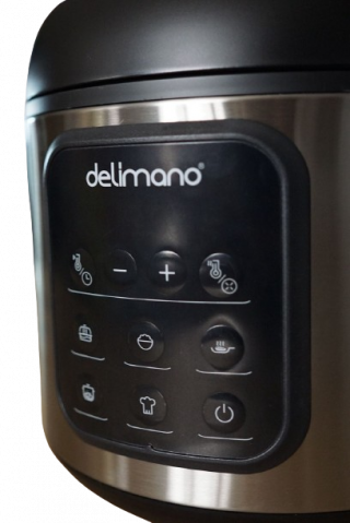 Oala electrica Delimano Primo, 2 litri, temporizator de 24 ore, afisaj LED, 4 programe presetate, functie de pornire intarziata, functie de mentinere a temperaturii, vas cu invelis antiaderent, 476 W [5]