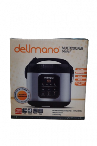 Oala electrica Delimano Primo, 2 litri, temporizator de 24 ore, afisaj LED, 4 programe presetate, functie de pornire intarziata, functie de mentinere a temperaturii, vas cu invelis antiaderent, 476 W [7]