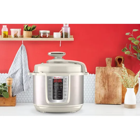 Oala sub presiune electrica Moulinex CE505A10 One Pot, 1200 W, 6 L, 25 de programe, pastrare la cald, Alb [4]