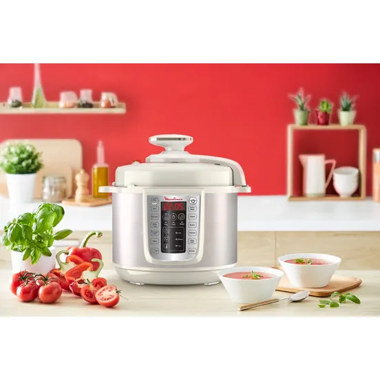 Oala sub presiune electrica Moulinex CE505A10 One Pot, 1200 W, 6 L, 25 de programe, pastrare la cald, Alb [3]
