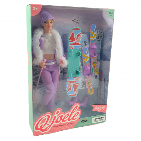 Păpuși, Pluș & Rol - papusa-q-joele-snowboard-1.jpg