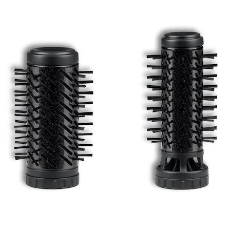 Perie rotativa Rowenta Brush Activ Keratin&Shine CF9522, 1000W, 2 trepte de temperatura/viteza, invelis Keratin&Shine, CoolShot, 2 perii, uscare si coafare simultana, rotire automata, Negru [2]