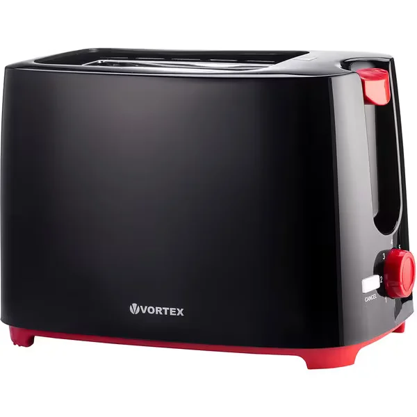 Electrocasnice - Prajitor de paine VORTEX VO4008 700 W 2 felii, Negru