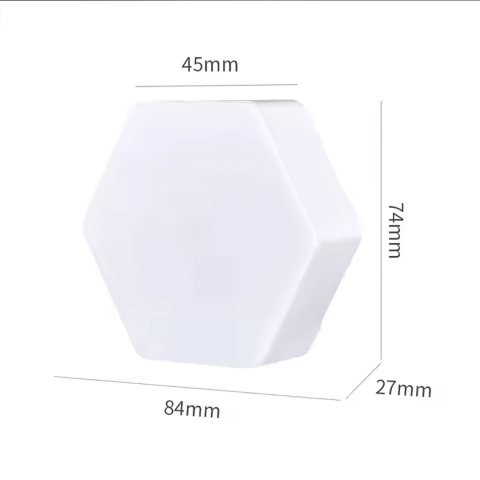 Set 3 lumini RGB hexagonale cu telecomanda, Cu timer [2]