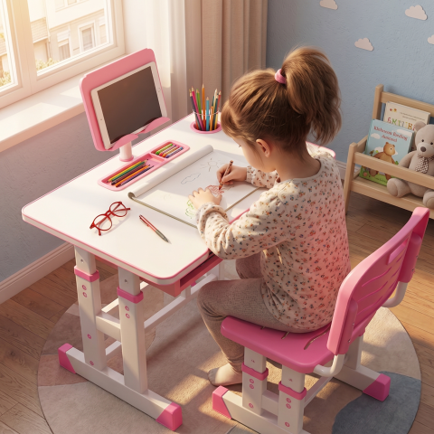 set-birou-scaun-ergonomic-copii-roz.jpg [4]