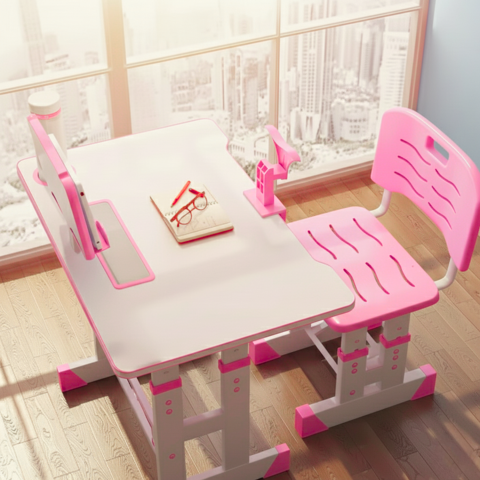 set-birou-scaun-ergonomic-copii-roz.jpg [2]