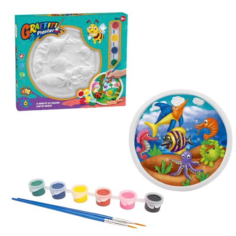 Set pictura 3D pe ipsos multicolor cu animalute, 5 ani+