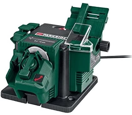 Scule electrice & acumulatori - Statie de ascutit Parkside PSS 65 D1, 65W, diametru disc 49,5mm, Verde