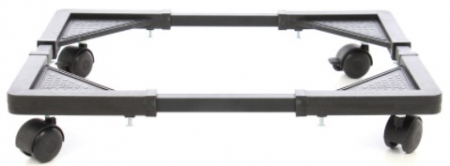 Suport aragaz / frigider, reglabil, latime 38 - 60 cm, lungime 48 - 70 cm, 100 kg, cu rotile, negru [2]