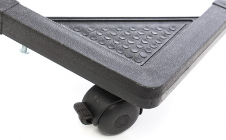 Suport aragaz / frigider, reglabil, latime 38 - 60 cm, lungime 48 - 70 cm, 100 kg, cu rotile, negru [3]