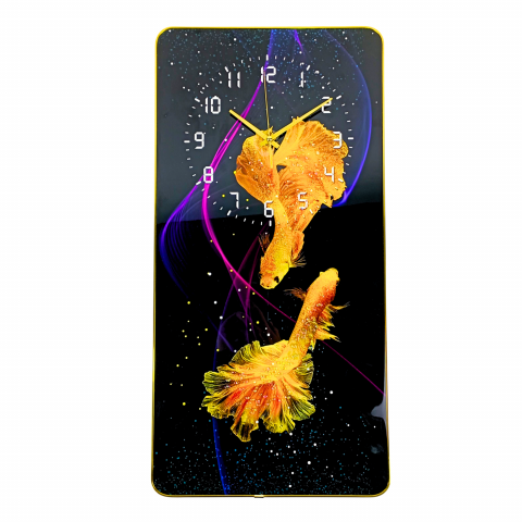 Ceasuri Decorative - tablou-ceas-60x30-pestisori-aurii.jpg