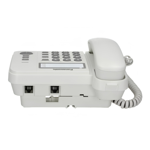 Telefon analogic Panasonic KX-TS520FXW, indicator sonerie, montare perete, alb [4]