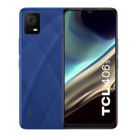 Electronice & gadgeturi - Telefon mobil TCL 406s, Ecran 6.6" HD+ NXTVISION, Difuzoare Stereo, Camera 13MP AI, Baterie Inteligenta, Deblocare Faciala, Albastru