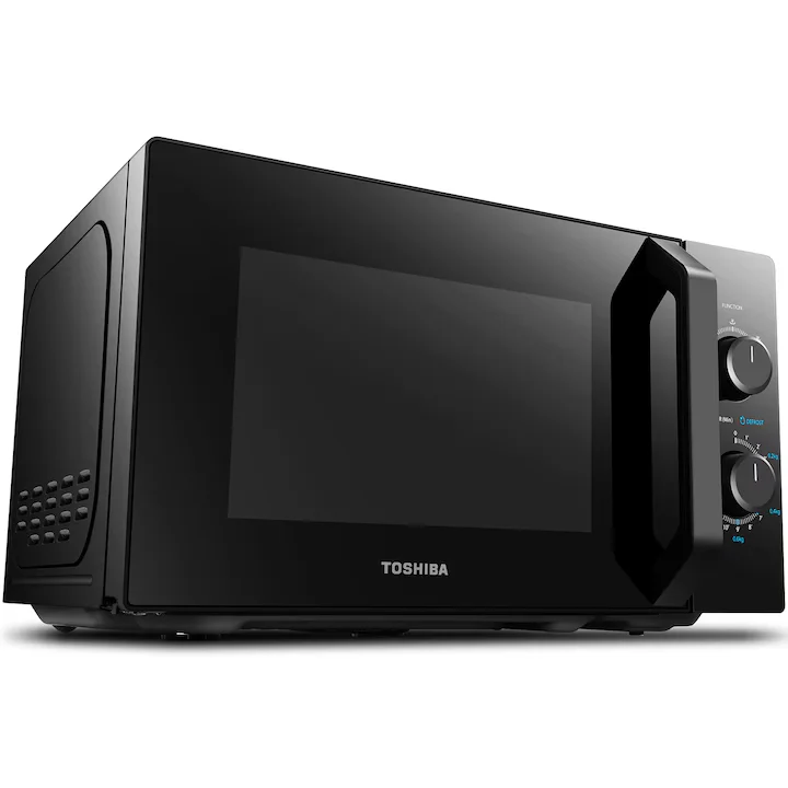 Cuptor cu microunde Toshiba MW2-MM20PBK, 20 l, 800 W, Control mecanic, Iluminare LED, Negru [3]