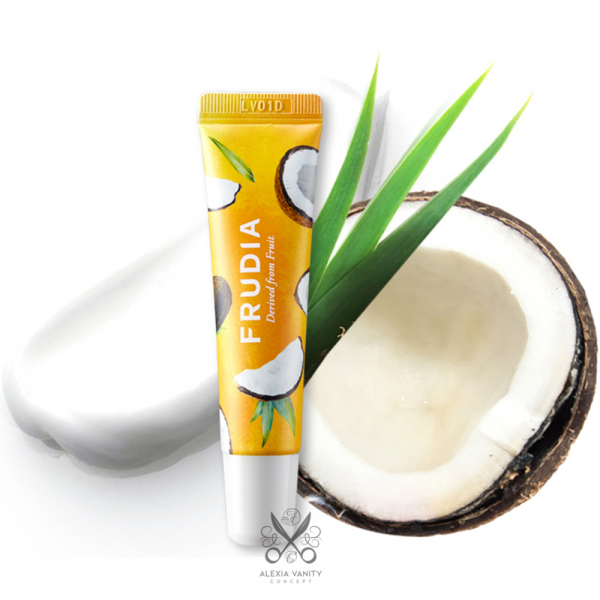 Crema Reparatoare pentru Buze cu Cocos si Miere Frudia Salve Lip Cream, 10g [1]