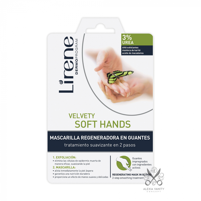 Manusi Exfoliante Regeneratoare pentru Maini Lirene Velvety Soft Hands [1]