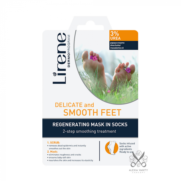 Sosete Exfoliante si Regeneratoare pentru Picioare Lirene Delicate and Smooth Feet [1]