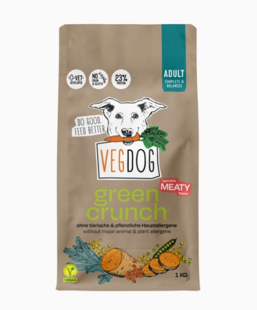 HRANA uscata & umeda CAINI - GREEN CRUNCH – Mancare uscata vegana pentru caini