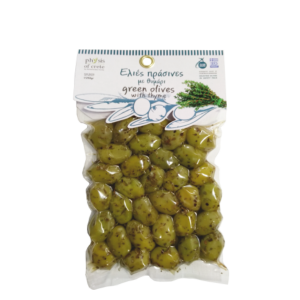 Masline verzi marinate cu cimbru salbatic