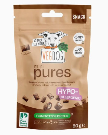 RECOMPENSE & SUPLIMENTE CAINI - MINI PURES - training snacks vegetale hipoalergenice caini