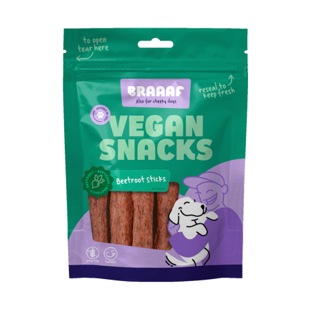 PET SHOP - Produse pentru caini & pisici - Recompense dental sticks vegane cu sfecla