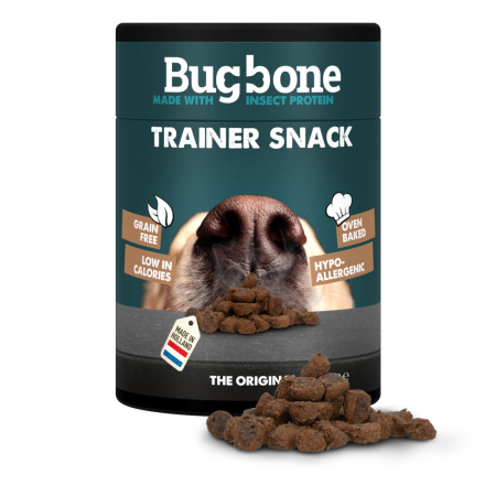 RECOMPENSE & SUPLIMENTE CAINI - Trainer Snack cu Proteina de Insecte - Recompensa Hipoalergenica pentru Caini