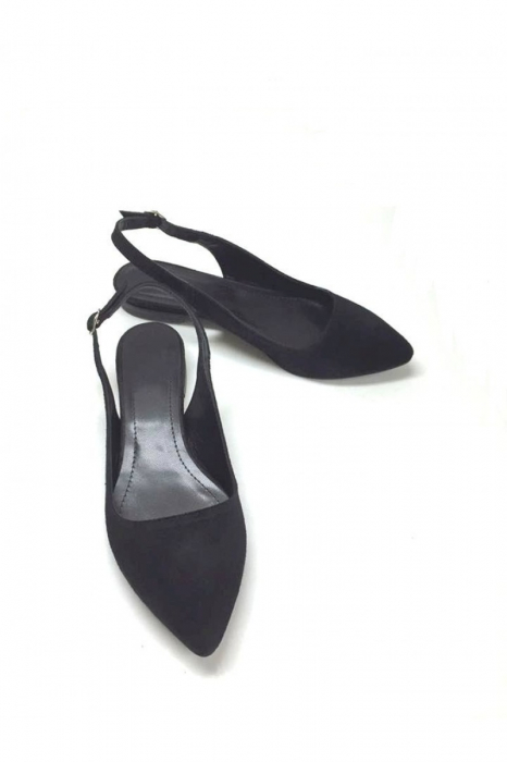 Balerini decupati din piele Black Velvet Lia [3]