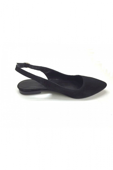 Balerini decupati din piele Black Velvet Lia [4]