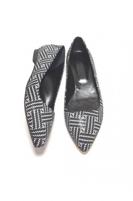 Balerini din piele Black CoraN [2]