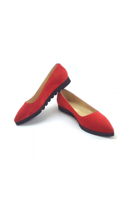 Balerini din piele Red Cora [4]