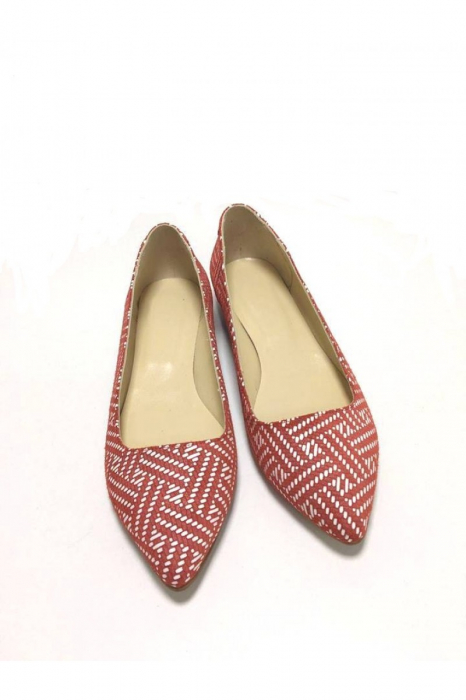 Balerini din piele Red CoraN [2]