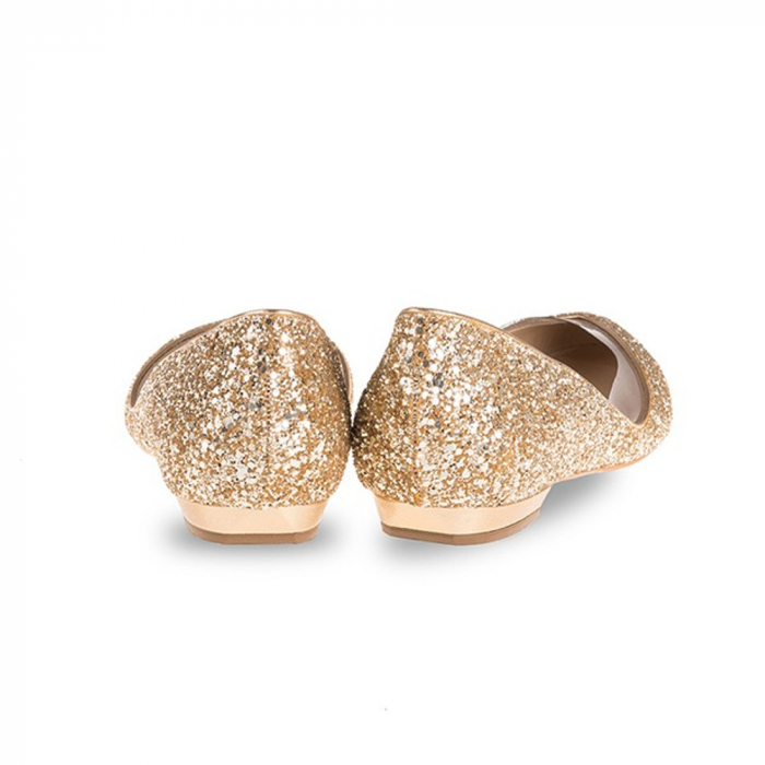 Balerini Mihai Albu din piele Gold Glamour [3]