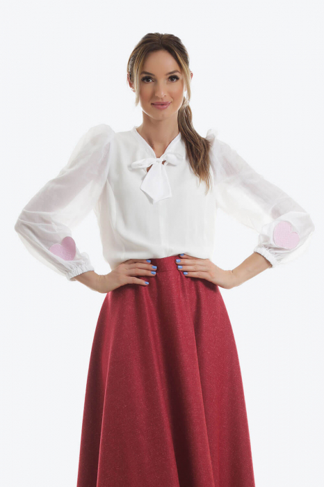 Fusta eleganta midi semi-clos rosie [3]