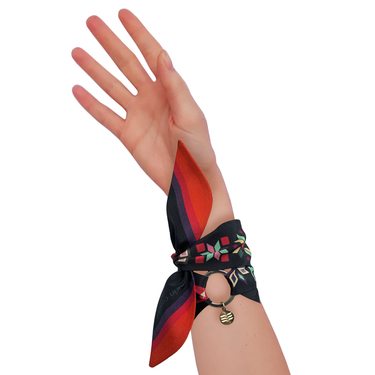 Brăţară de mătase naturală model WINTER JEWELRY [3]