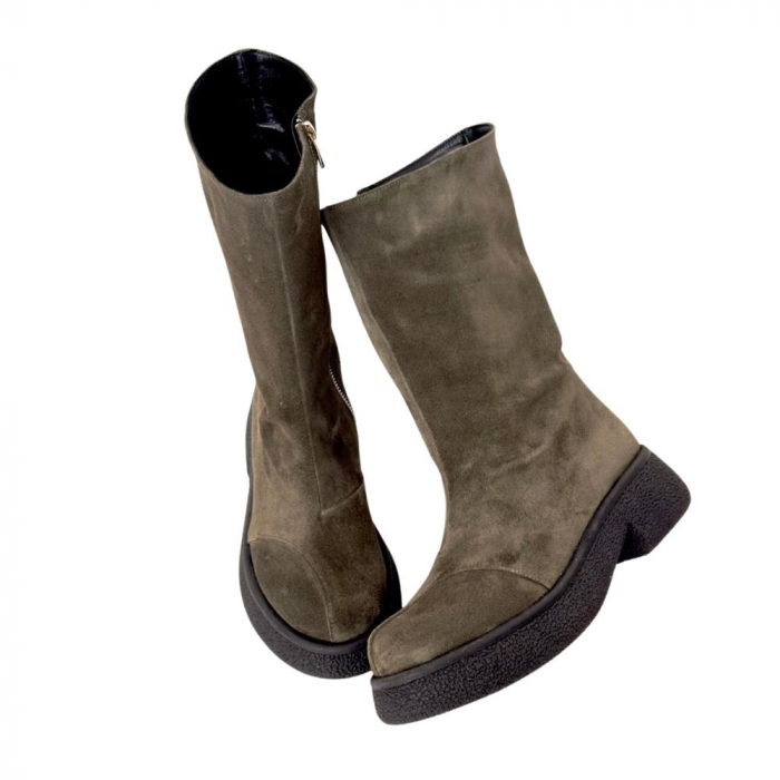 Cizme dama din piele intoarsa Yoko Mud [4]