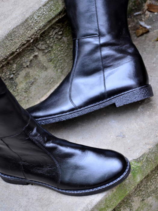Cizme lungi cu talpa joasa Greta Classic Black, 36 [5]